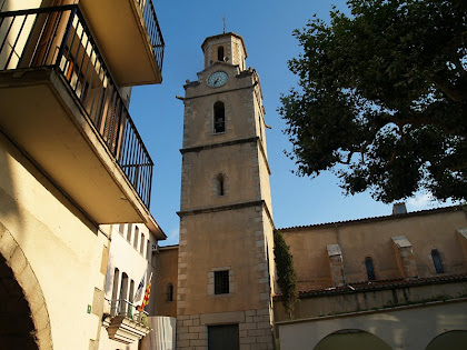 El campanar de l'església de Sant Quirze i Santa Julita d'Arbúcies