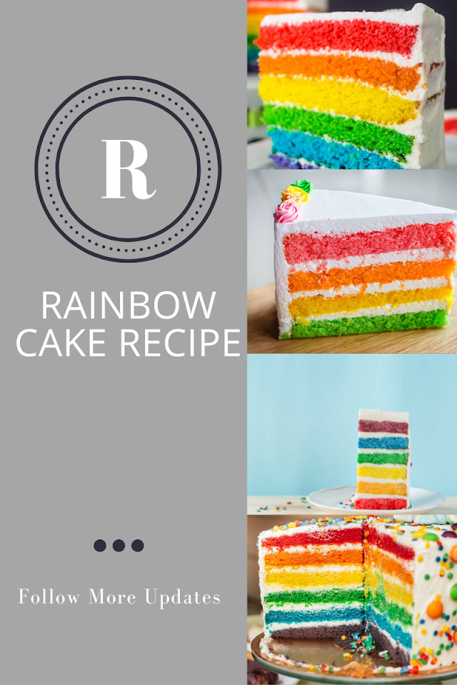 Rainbow Cake Recipe || Rainbow Cake || Colorful Cakes