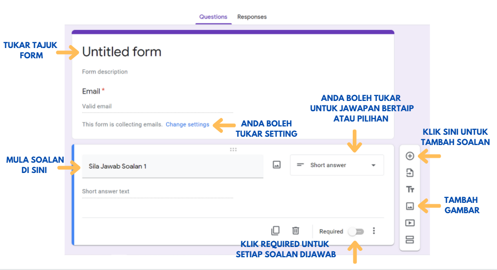 Cara Buat Google Form Dan Tambah Collaborator