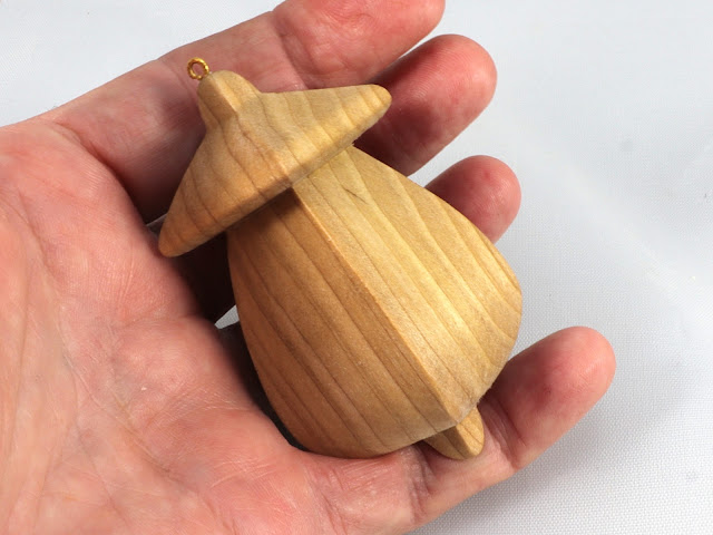 Miniature Birdhouse Ornament, Handmade from Select Grade Hardwoods and Finished with Blend Of Beeswax and Mineral Oil, Collectable