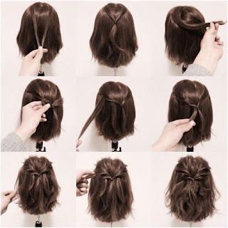 9 Cara Mengikat rambut Pendek Simple, Mudah dan Terbaru (Beserta Step langkah Gambar)