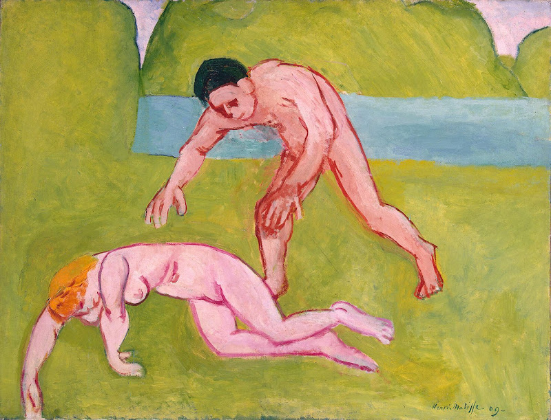 Nymph and Satyr by Henri Matisse - Genre Paintings from Hermitage Museum