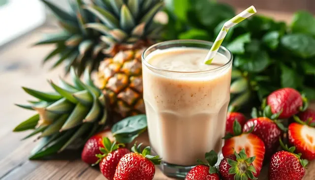 Healthy Strawberry Pineapple Smoothie Nutrition