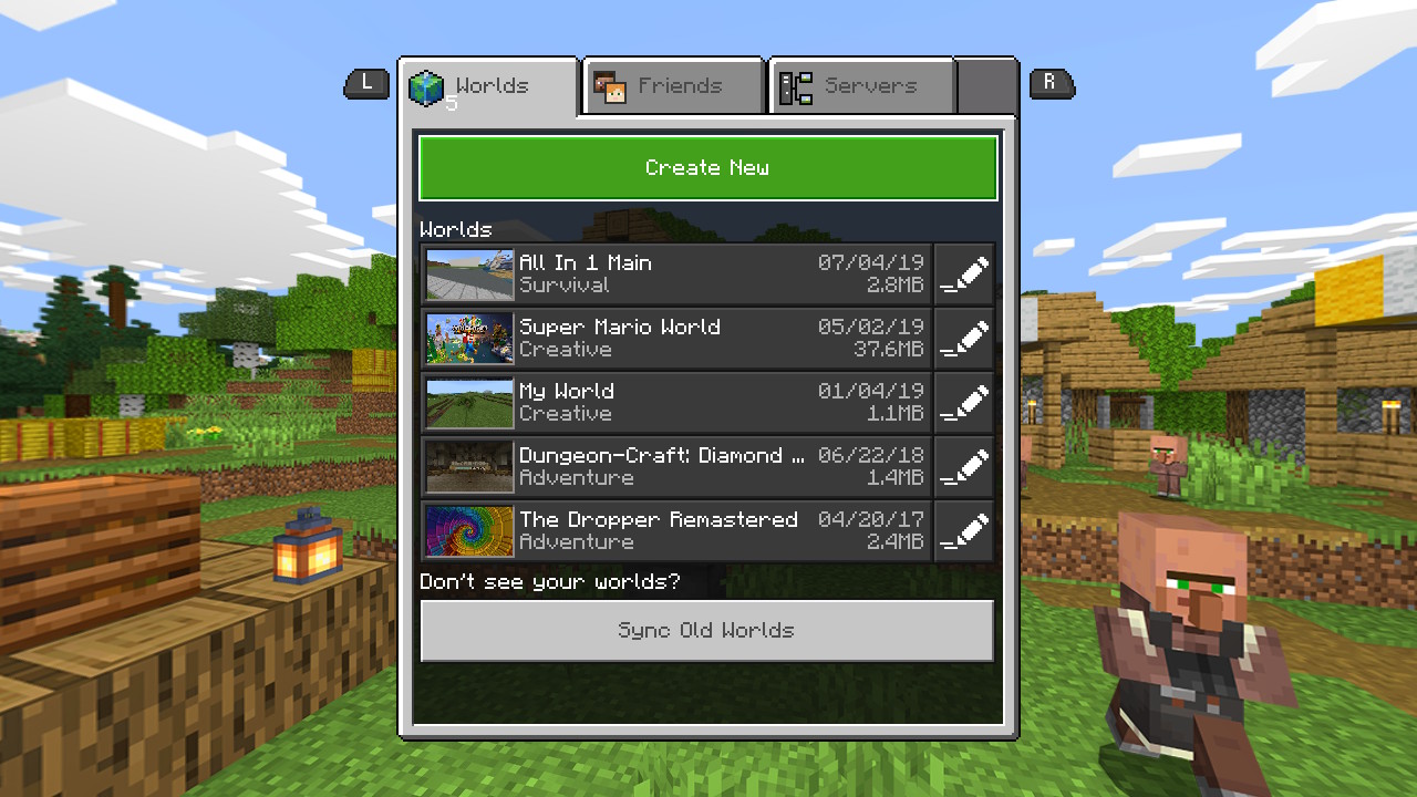 ニンテンドースイッチ マインクラフト Bedrock Edition にカスタムワールド アドオン Mod スキンパック導入方法