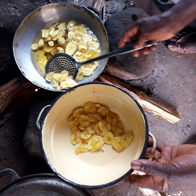 How To Fry Cameroonian Unripe Plantain Chips