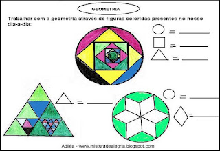 Atividades com geometria e mosaico