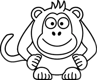 Monkey Coloring Pages
