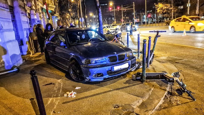 BMW hajtott a járdára és ütött el egy nőt éjszaka az Üllői úton