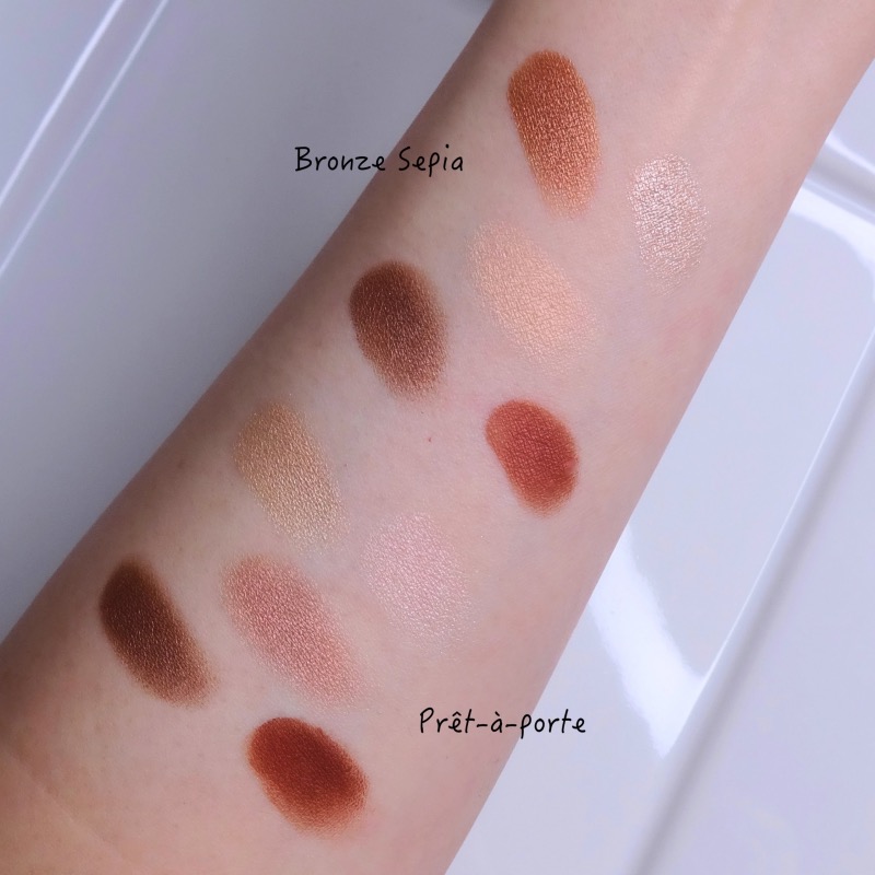 Dior Bronze Sepia Eyeshadow Palette review swatches comparisons