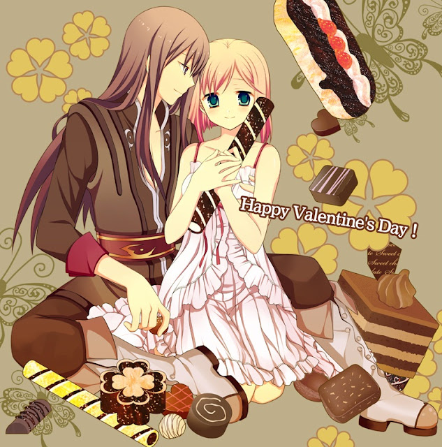 Tales of Vesperia,anime couple,valentines day