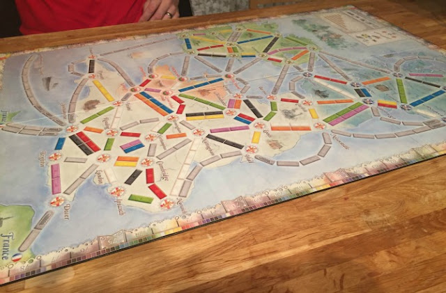 Ticket to Ride UK board