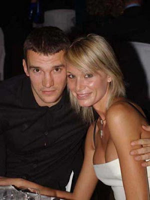 Andriy Shevchenko with Wife