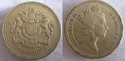 england one pound 1993