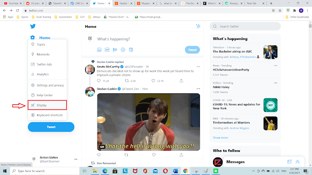 Enable Twitter Dark Mode 2