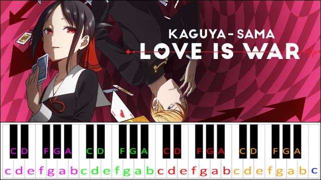 Love Dramatic (Kaguya sama: Love is war OP) Piano / Keyboard Easy Letter Notes for Beginners