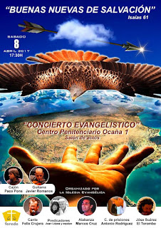 Cartel del Concierto Evangélico en el que participará Félix Crujera el Sevillano