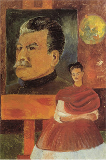 1954 autoportrait avec Staline