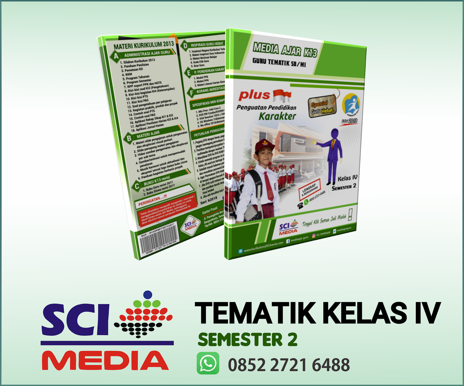 MEDIA AJAR GURU K13 TEMATIK KELAS IV SEMESTER 2 REVISI 2018 UNTUK SD MI