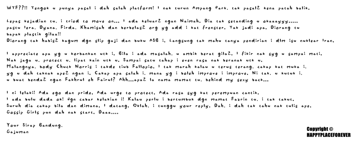 Contoh Surat Cinta Bagi Pecinta Tradisi Orang Lama  Si 