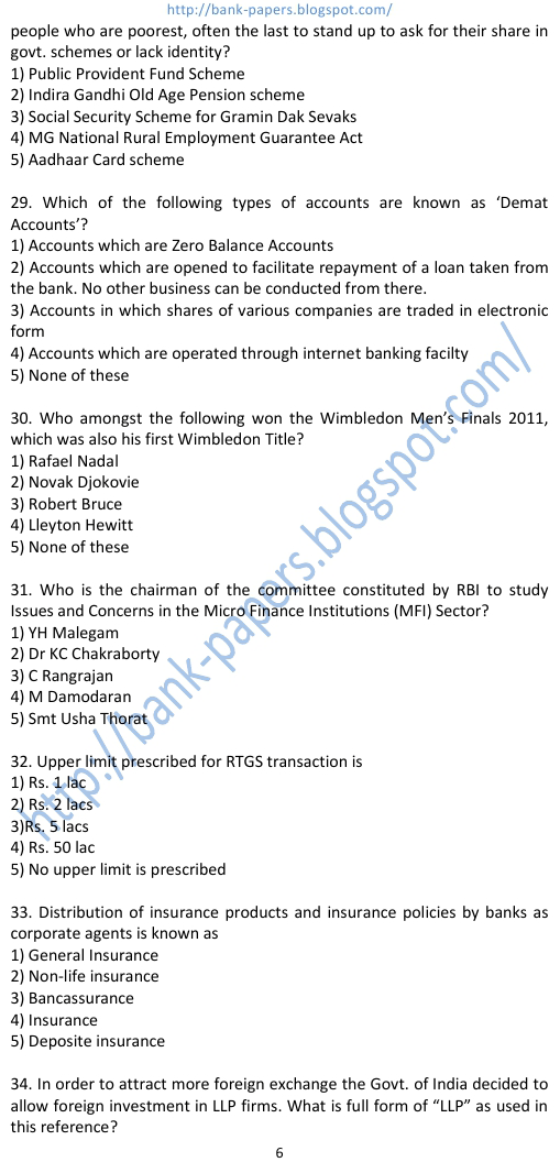 general awareness for ibps clerk exam