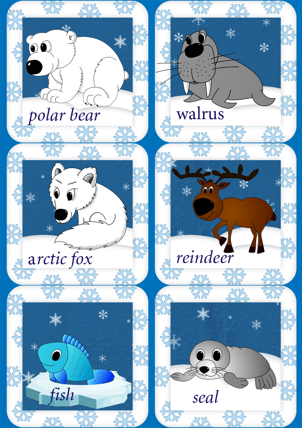 Arctic Animal Coloring Pages