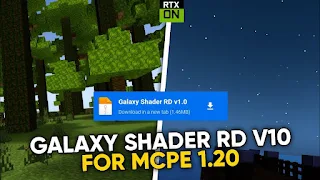 Galaxy Shader RD V10 MCPE 1.20
