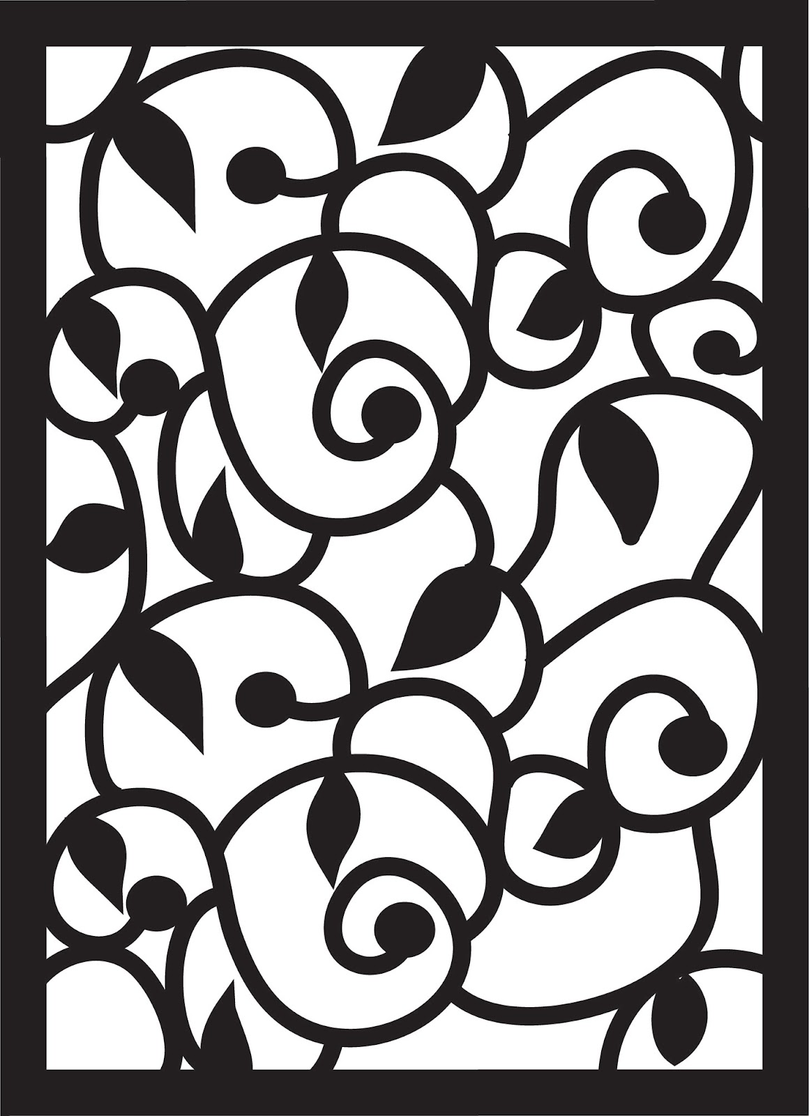 Download Paper Pulse Blog Spot: Swirls, Leaves, and Curls Pattern