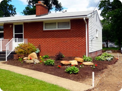 front flower garden