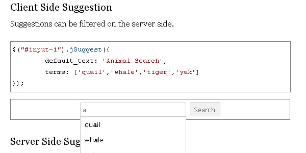 jSuggest 