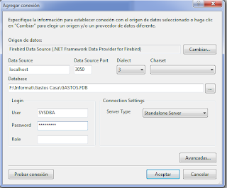 firebird agregar conexión