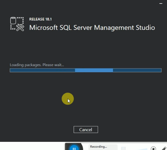 Microsoft Sql Management Studio start Installation Process