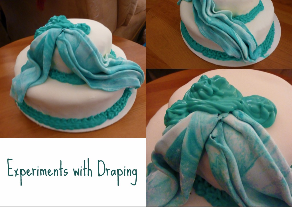 Experimenting with a draping technique I saw on Cake Boss don 39t judge 