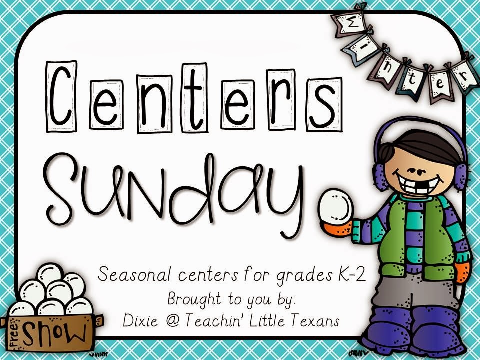 http://teachinlittletexans.blogspot.com/2014/01/centers-sunday-2-free-k-2-centers.html