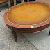 Leather Coffee Table Round