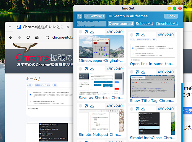 ImgGet Chrome拡張