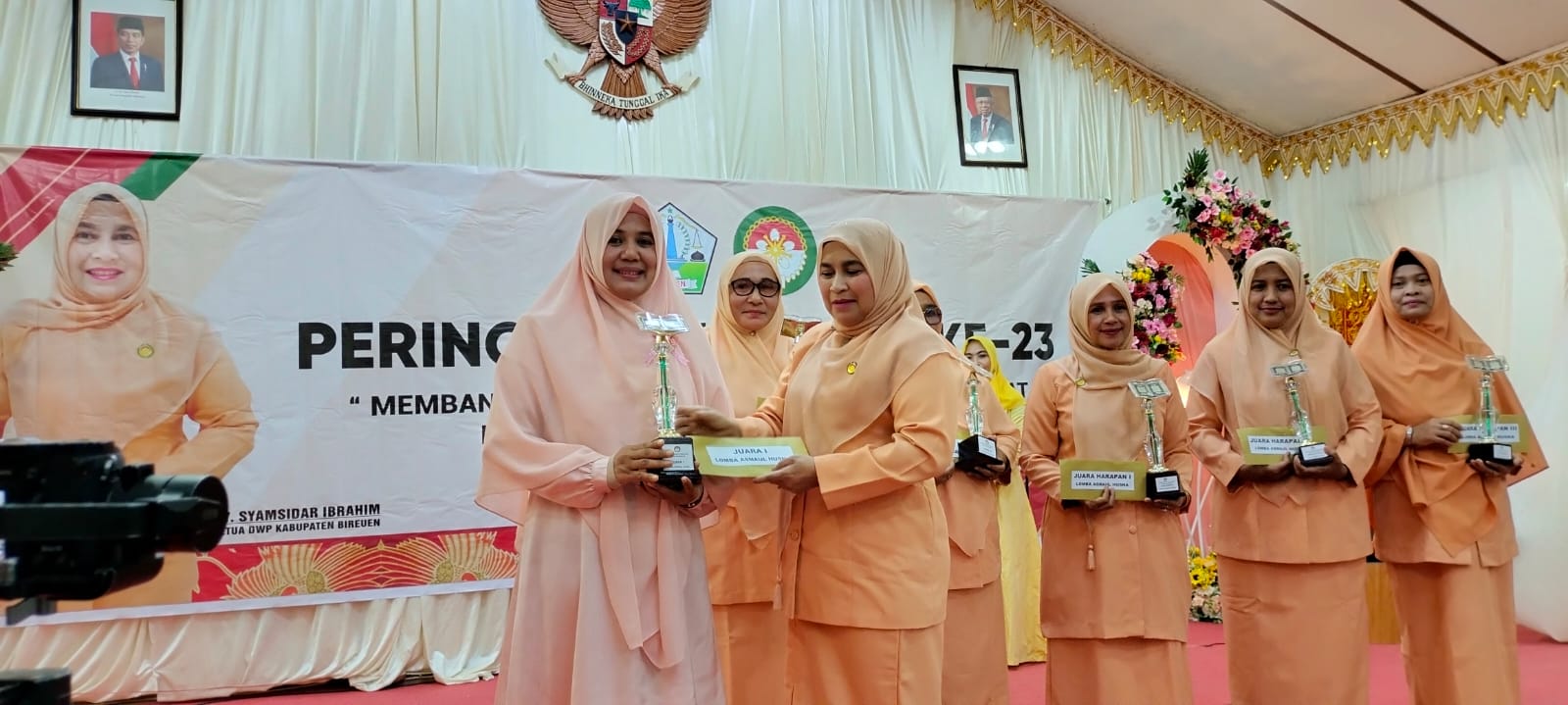 Puncak HUT DWP ke-23, Tim RSUD dr. Fauziah Bireuen Bawa Pulang Juara I Lomba Asmaul Husna