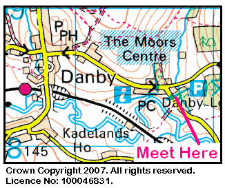 Map of Danby Moors Area