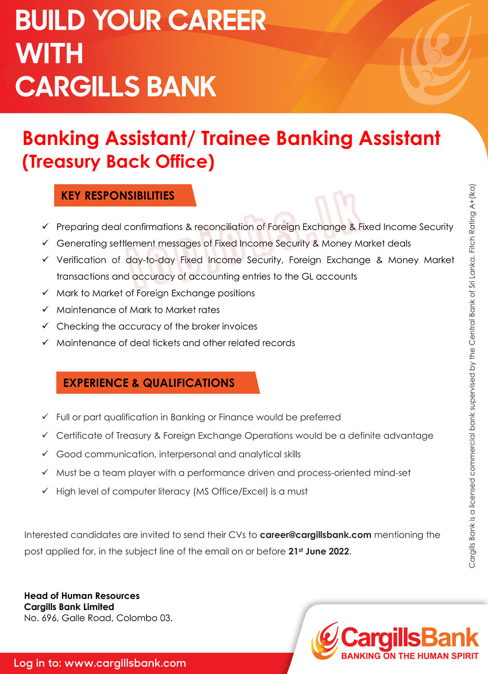 Trainee Banking Assistant
