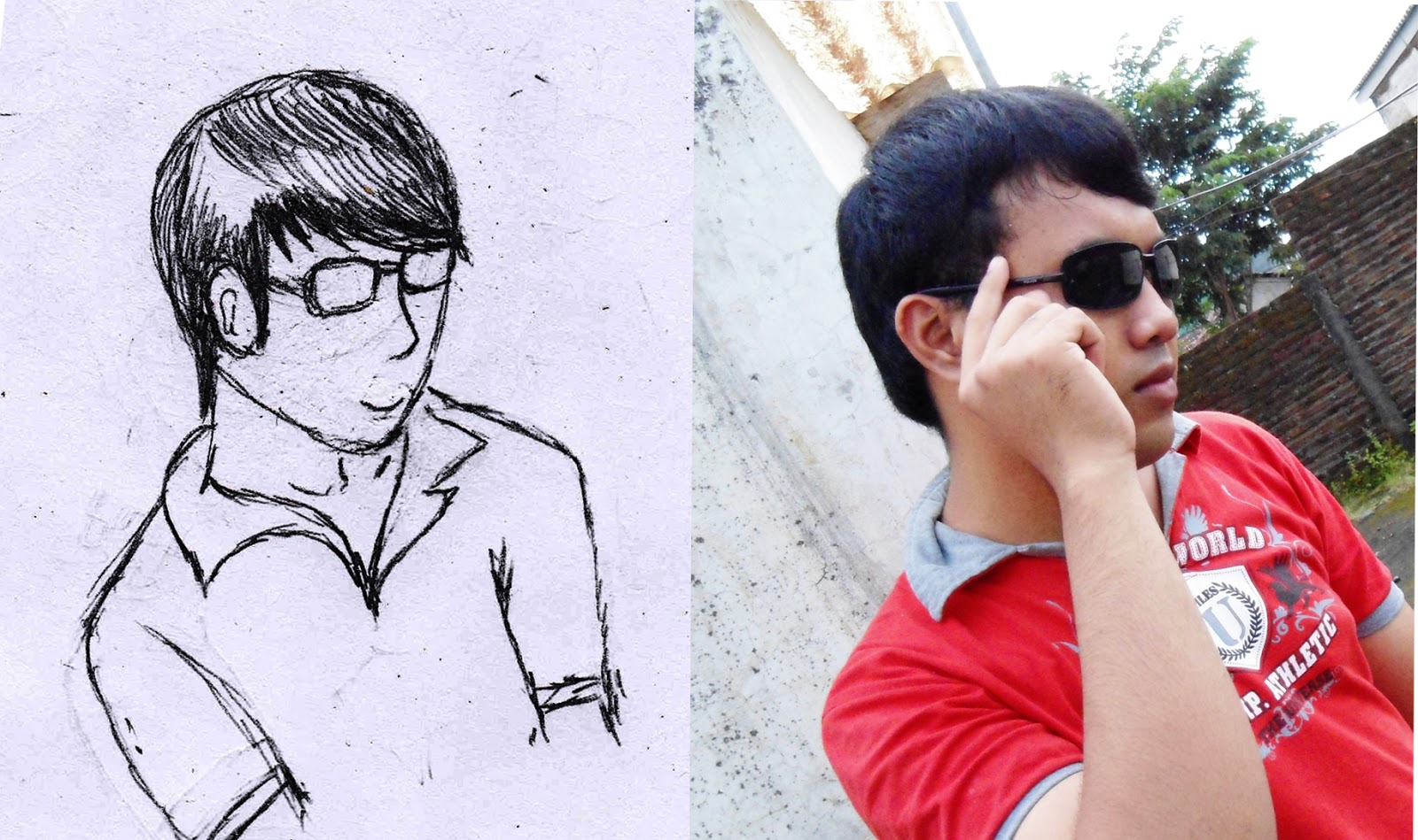 Hasil Belajar  Menggambar  Sketsa  Wajah  Dafone s Note