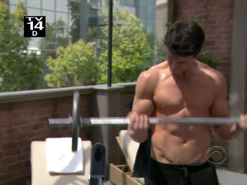 Adam Gregory Shirtless on Bold and the Beautiful 20110701