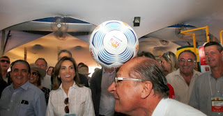 Feira Agrishow em Ribeirao Preto com o governador de Sao Paulo SP