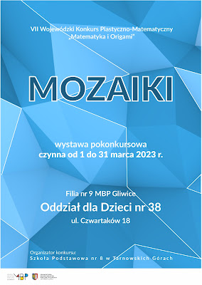 Plakat zwiazany z wystawą origami.