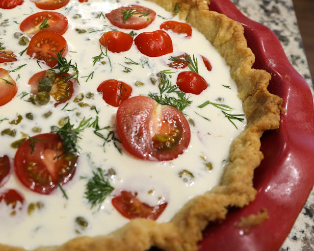 tart right before going into the oven