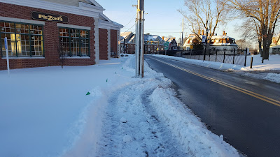 evidence that the DPW does get to clear the sidewalks of snow.