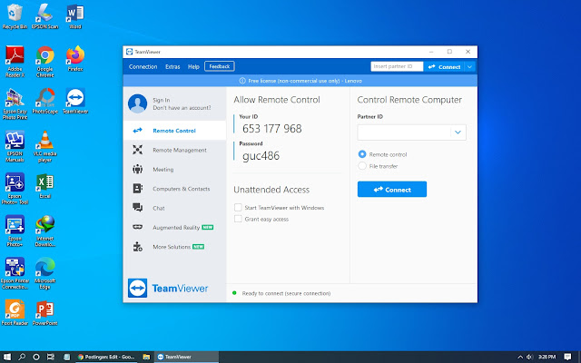 Cara Menggunakan TeamViewer Di PC (Personal Computer) Atau Laptop