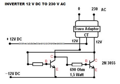  Rangkaian  Elektronica Skema Inverter  atau Rangkaian  