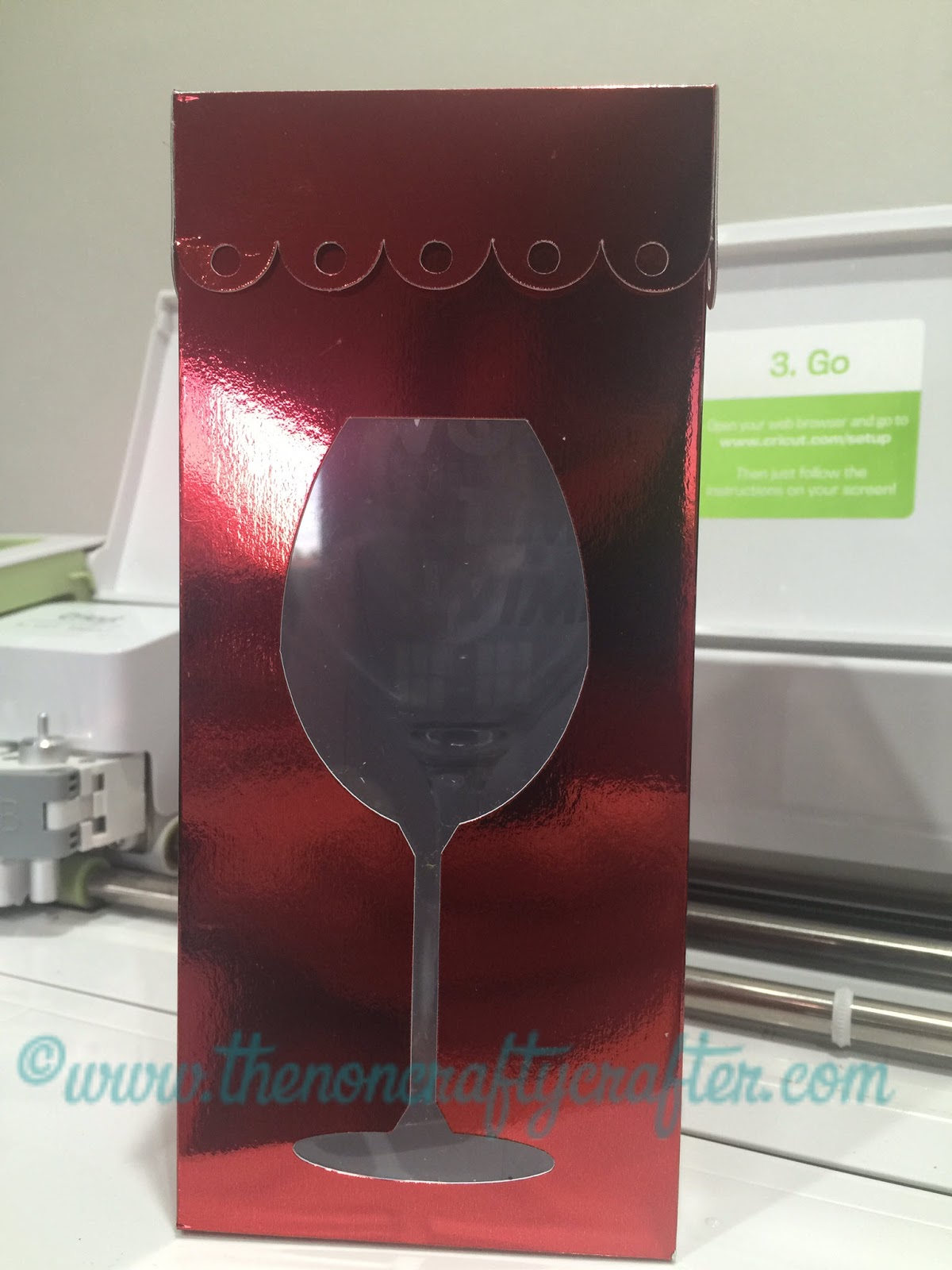 Download The Non-Crafty Crafter: Wine glass box FREE Design Space ...