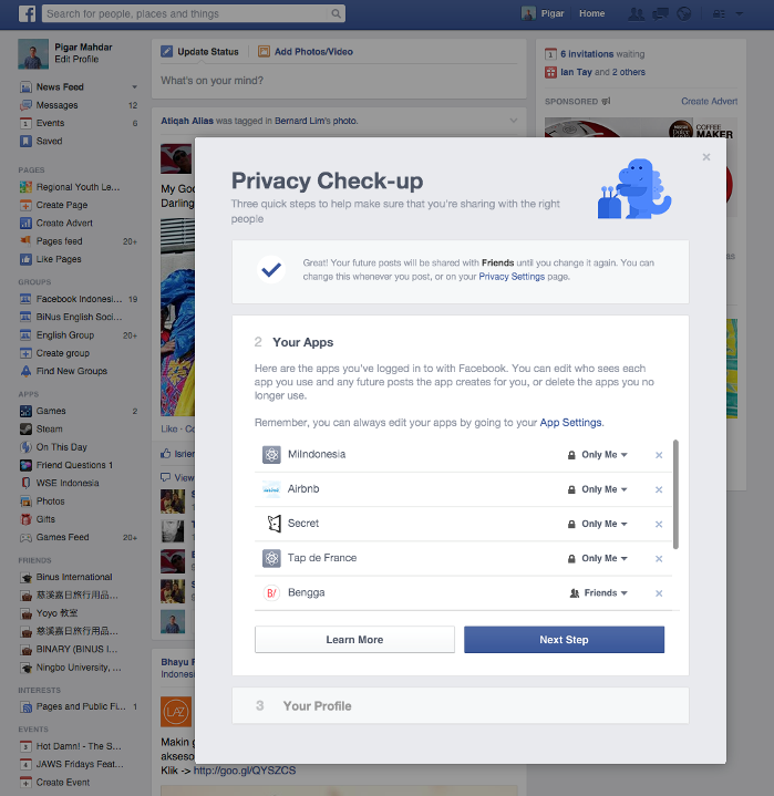 Cara Menggunakan Facebook Privacy Check-up