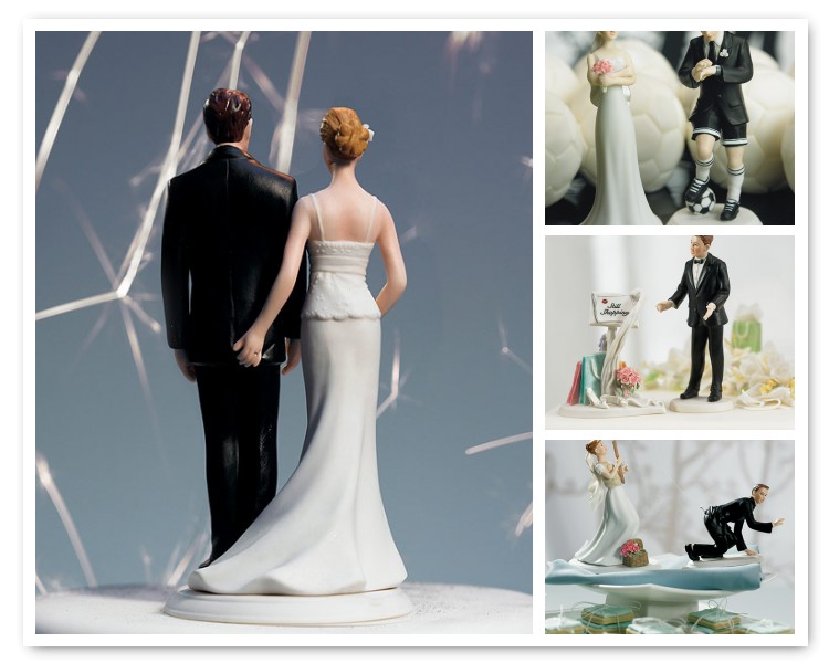Humorous Wedding Cake Toppers make a real statement about who you are