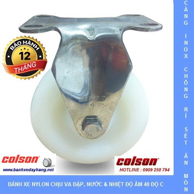 Bánh xe đẩy thủy sản càng inox 304 Colson Caster Mỹ tại Trà Vinh www.banhxepu.net